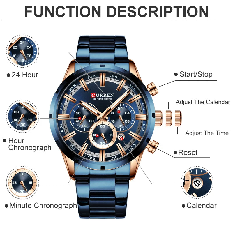 CURREN™️ Horloge Waterproof